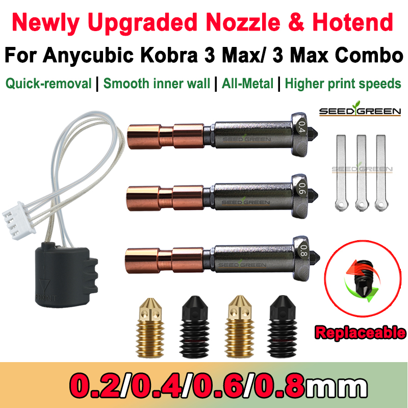 Hotend 0.4Mm - Upgrade Nozzle For Anycubic Kobra 3