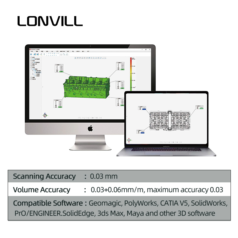 LONVILL Handheld 3D Scanning T - Handheld 3D Scanner High Precision ulasan dan harga