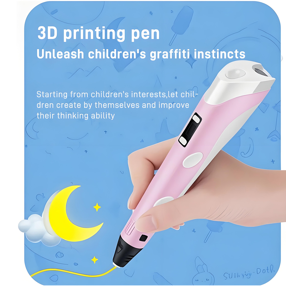 3D Pen With LCD Screen Compati - Pla Filament ulasan dan harga