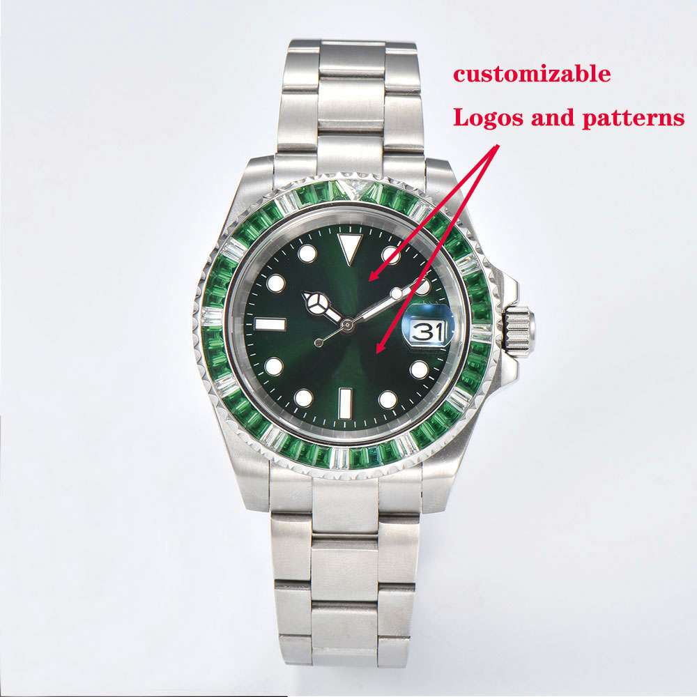40mm Luxury Diving Men's Watch - Glass Bed ulasan dan harga
