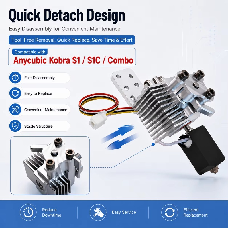 Upgrade Quick Detach Hotend Ra - Hotend Assembly ulasan dan harga