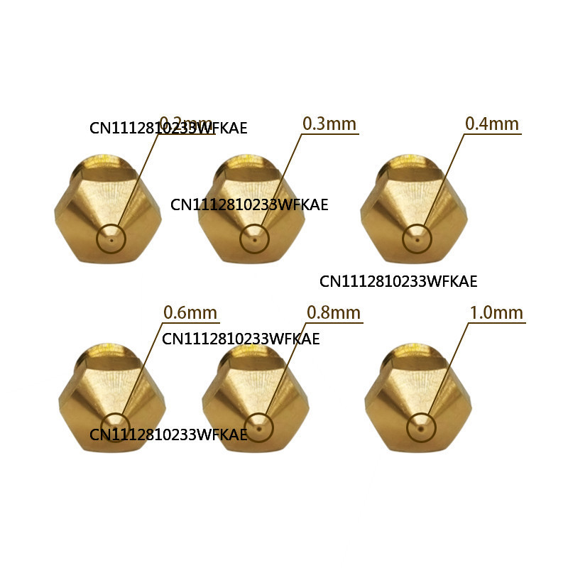 5pcs MK10 M6 Extruder Nozzle 1 - Printer Nozzle ulasan dan harga