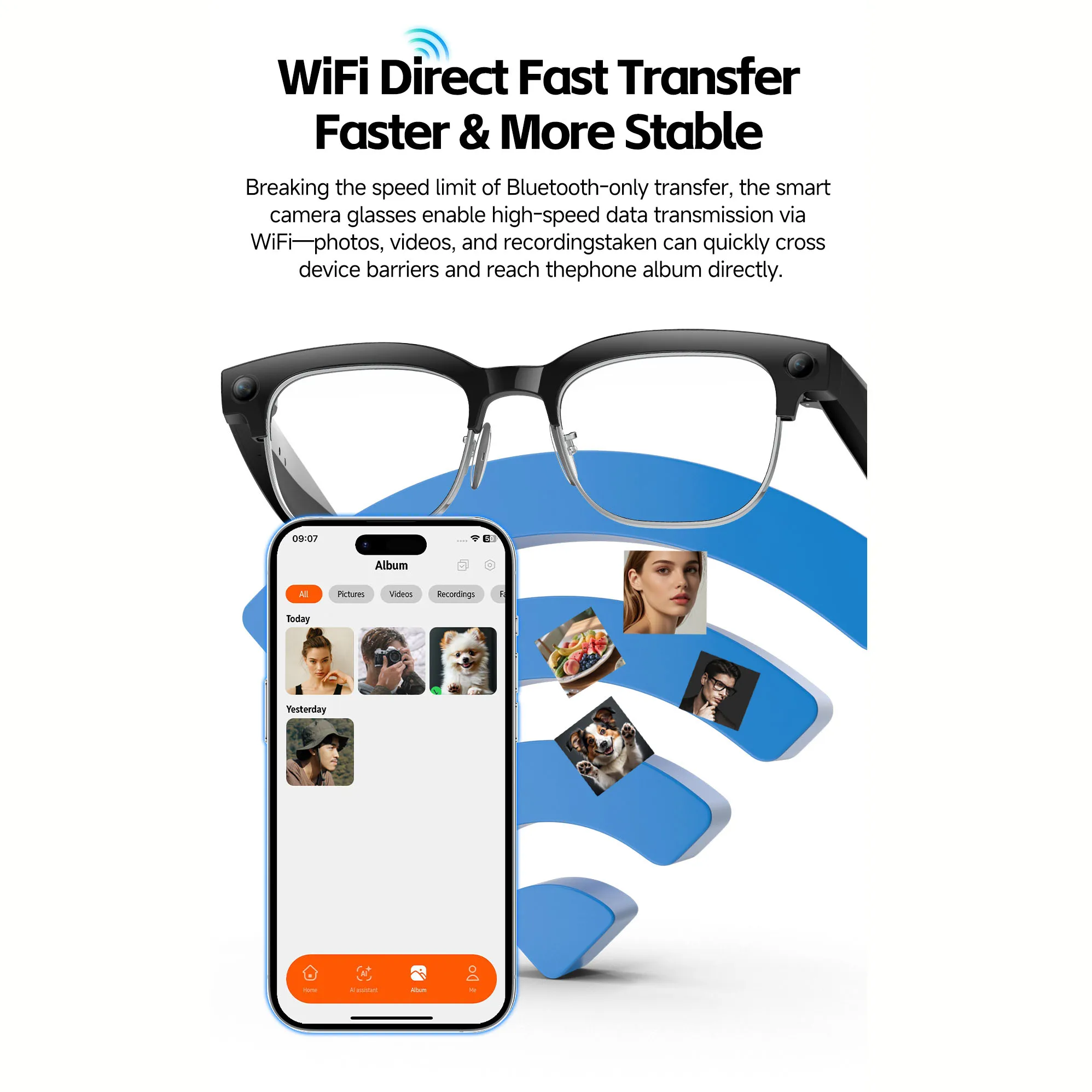 AI Smart Glasses with Voice Wa - Bltouch ulasan dan harga