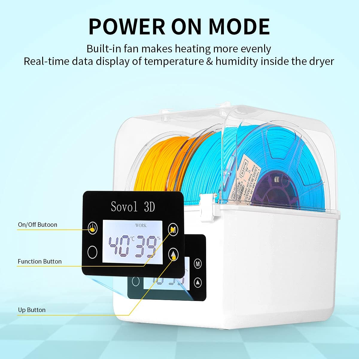 Sovol Filament Dryer 2023, SH0 - Enclosure 3D Printer ulasan dan harga