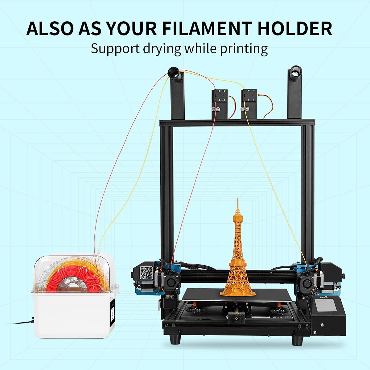 Sovol Filament Dryer 2023, SH0 - Enclosure 3D Printer ulasan dan harga