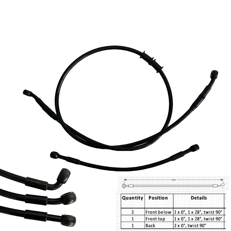 AN3 Moto Hydraulic Stainless S - Ptfe Tube ulasan dan harga
