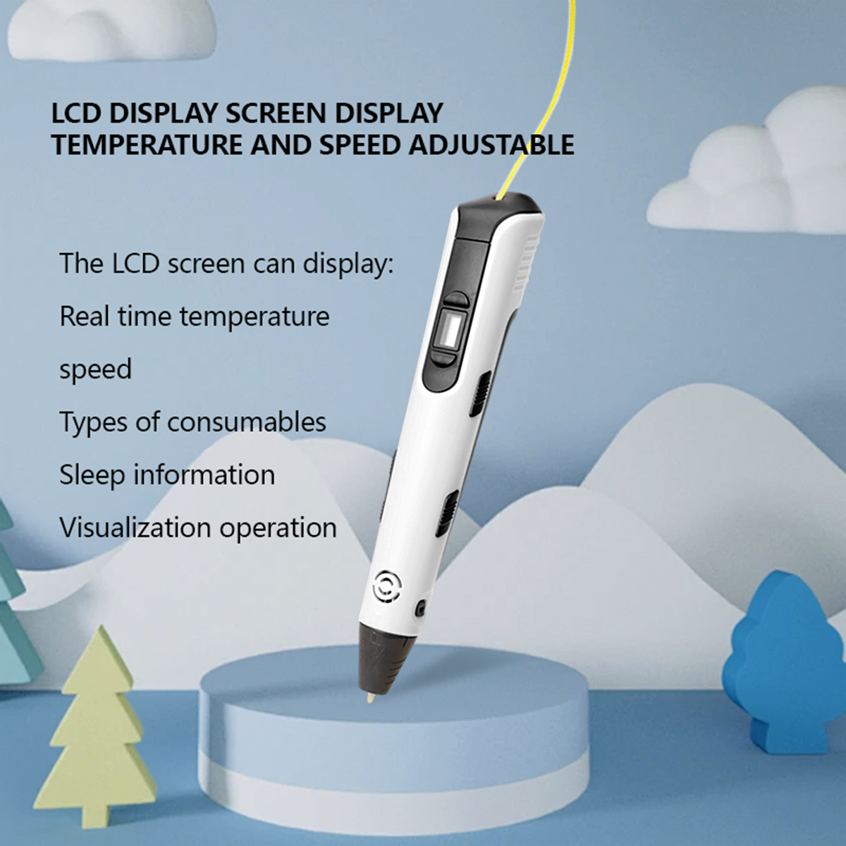 Upgraded 3D Printing Pen 9 Met - Pla Filament ulasan dan harga