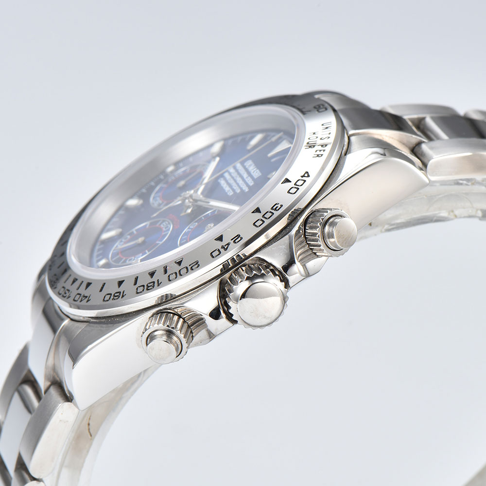 39mm Silver Watch VK63 Movemen - Glass Bed ulasan dan harga