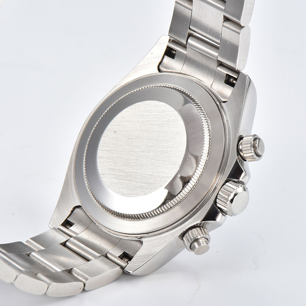 39mm Silver Watch VK63 Movemen - Glass Bed ulasan dan harga
