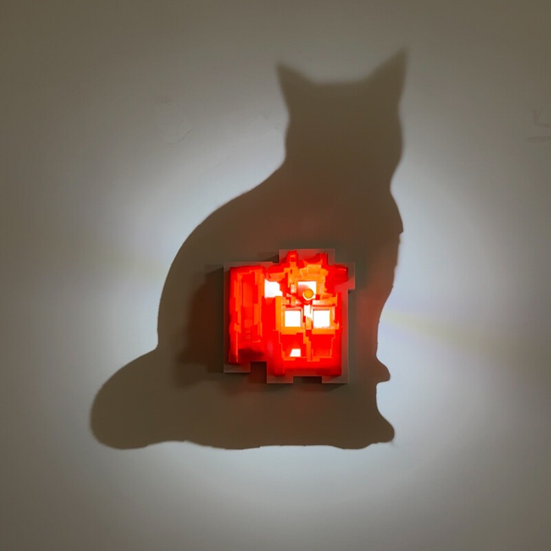 Dropshipping 3D Light Shadow N - Glass Bed ulasan dan harga