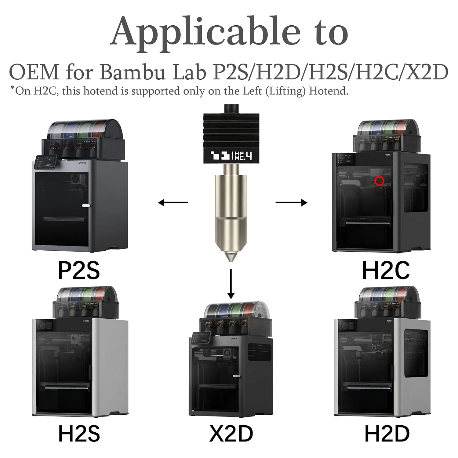 For BambuLab H2D/H2S/H2C/P2S 3 - Printer Nozzle ulasan dan harga
