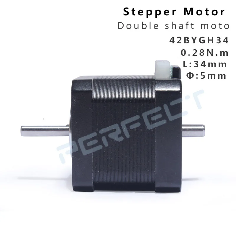 Double Shaft Motor 42BYGH34 Ne - Closed Loop Stepper Motor Nema 17 ulasan dan harga