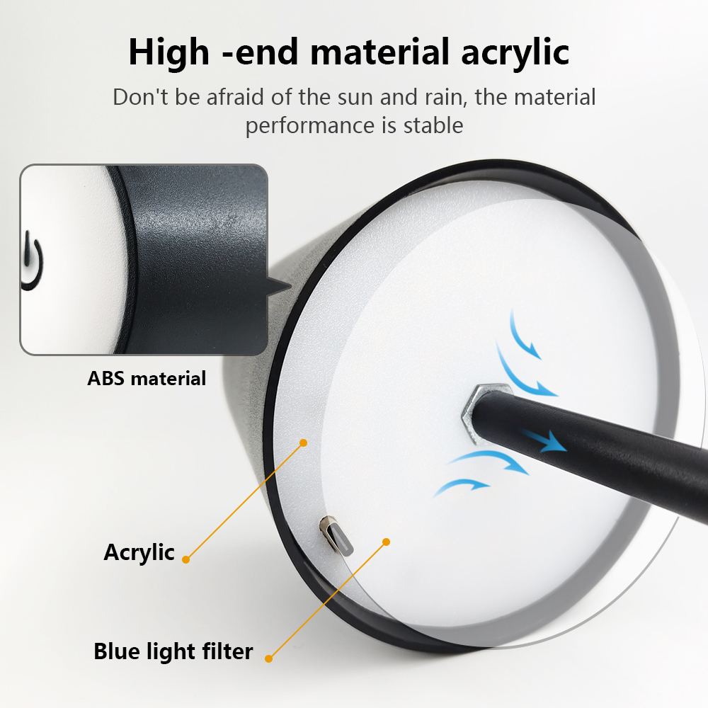 LED Rechargeable Desk Light Wi - Glass Bed ulasan dan harga